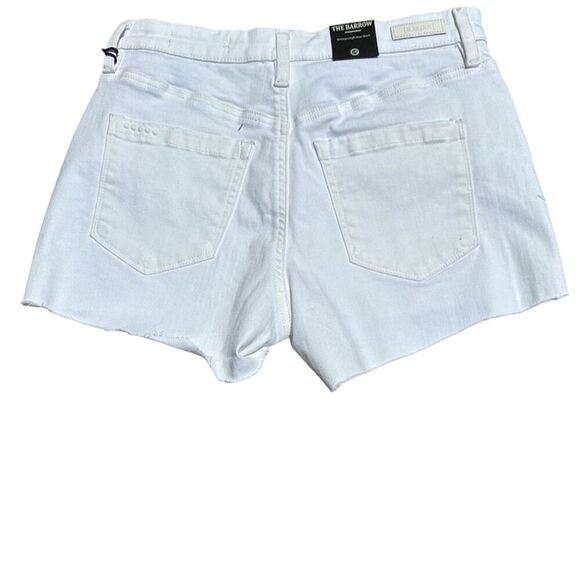 Blank NYC - THE BARROW Denim Shorts white Women's Size 28 Raw Hem - Picture 2 of 7
